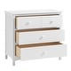 preview thumbnail 3 of 2, Castle Hill RTA 3 Drawer Dresser Barn White