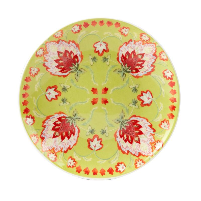 Certified International Francesca 6" Canape/Luncheon Plates, Set of 6 Assorted Designs - 6" x 6"