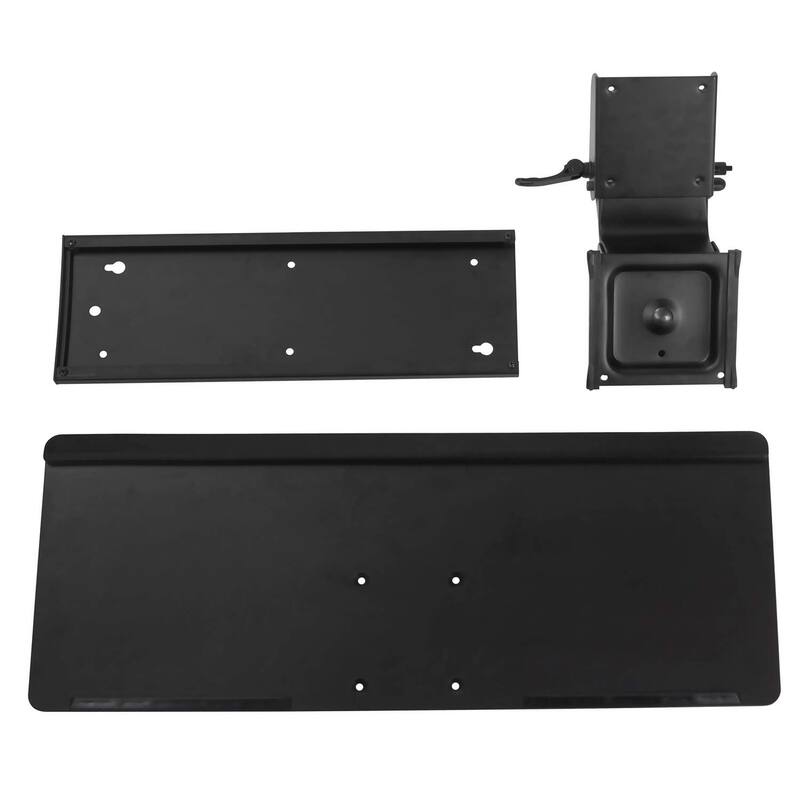 Mount-It! Adjustable Keyboard and Mouse Drawer Platform With Ergonomic Wrist Rest Pad - MI-7138