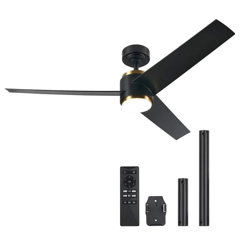 CO-Z 52" LED Ceiling Fan with Dimmable Light Kit and Remote Control - 52 Inches