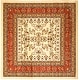 preview thumbnail 139 of 140, SAFAVIEH Lyndhurst Kuralay Traditional Oriental Rug 8' Square - Ivory/Rust - Square