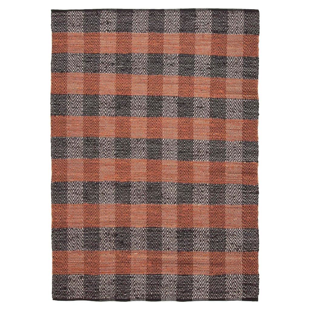 ECARPETGALLERY Flat-Weave Palas Denizli Black Jute Kilim - 5'8 x 8'2
