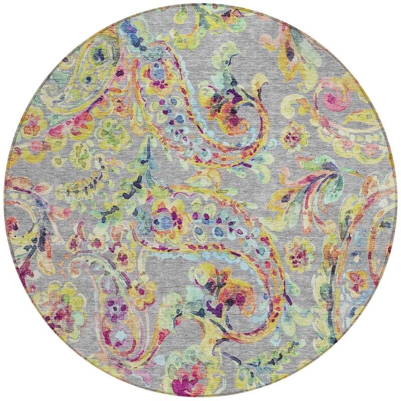 HomeRoots Paisley Transitional Rectangle Outdoor Rug
