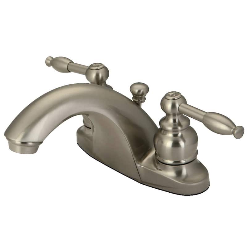 Kingston Brass 1.2 GPM Centerset Bathroom Faucet with Pop-Up Drain - Brushed Nickel