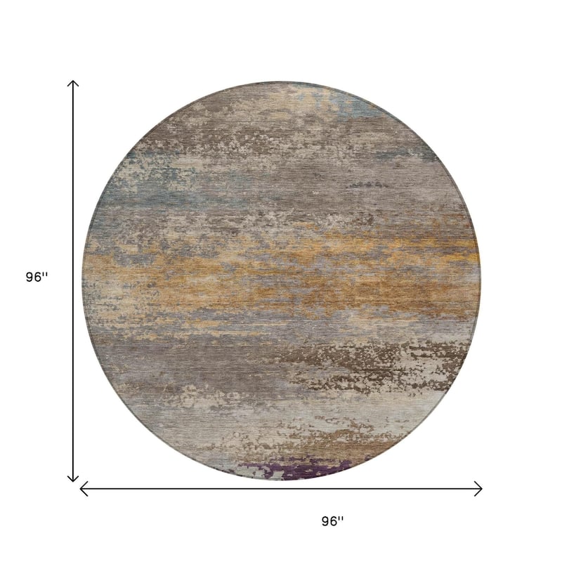 HomeRoots Abstract Transitional Rectangle Outdoor Rug