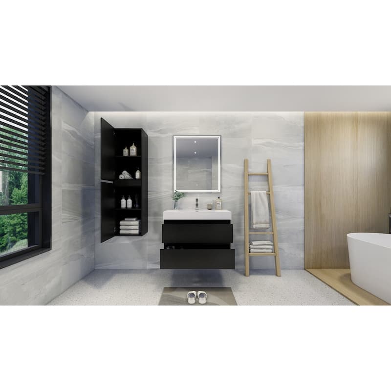 Baillie 36'' Wall-Mounted Vanity with Reinforced Acrylic Sink