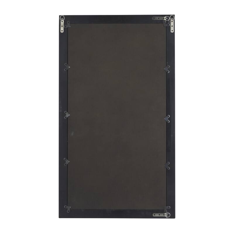 Wooden Rectangular Minimalistic Room Wall Mirror - White or Black - Roche River Decor