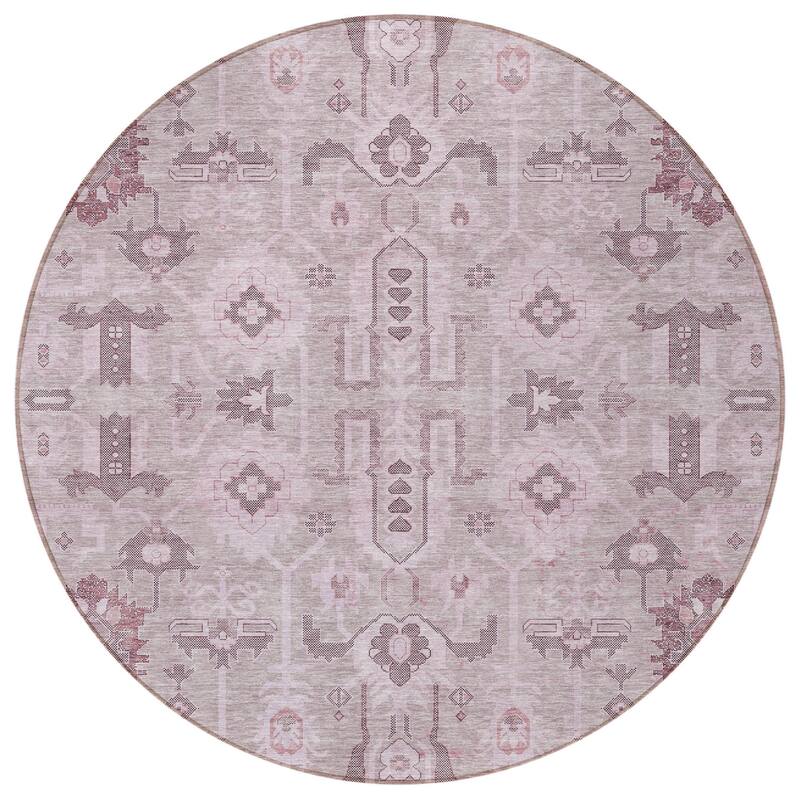 HomeRoots Oriental Traditional Rectangle Outdoor Rug