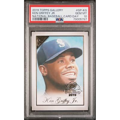 Ken Griffey Jr 2019 Topps Gallery National Baseball Card #GP-KG Graded PSA 10 - 8'6" x 11'6"