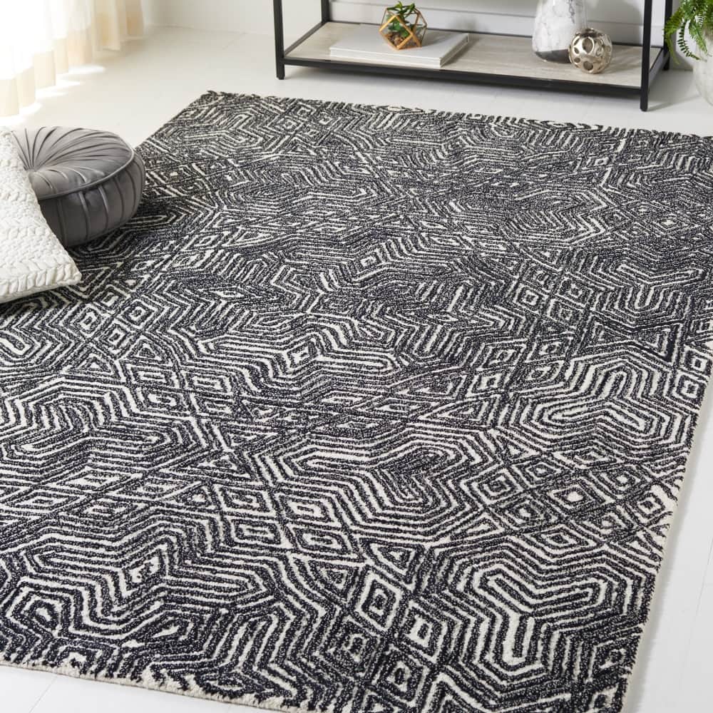 SAFAVIEH Handmade Micro-Loop Farzana Modern Wool Rug