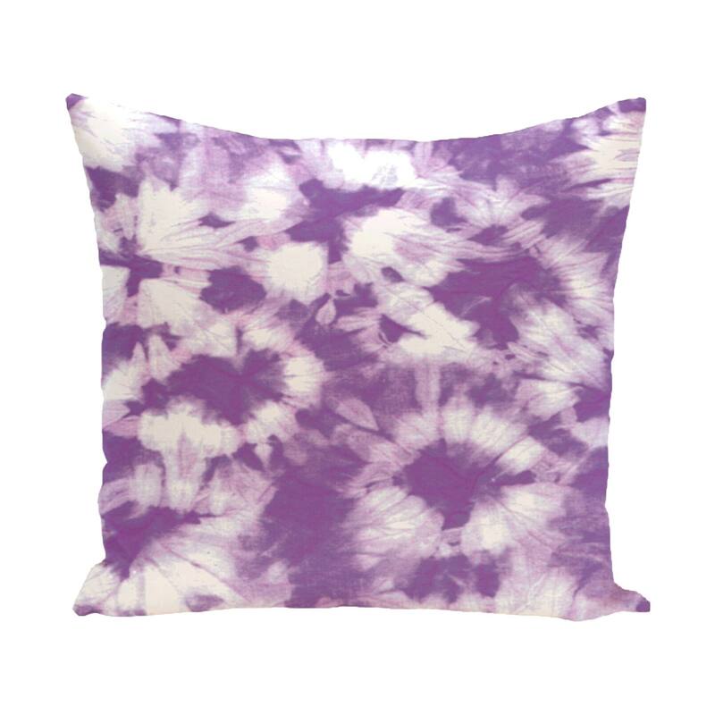 Chillax Geometric Print 20-inch Outdoor Pillow - Purple