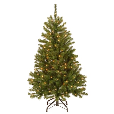 National Tree Company 4.5 ft. North Valley Pre-Lit Spruce Christmas Tree - 4.5 Foot