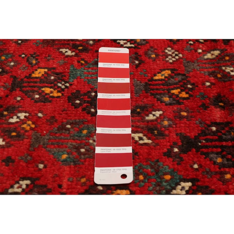 ECARPETGALLERY Hand-knotted Melis Red Wool Rug - 6'9 x 9'8