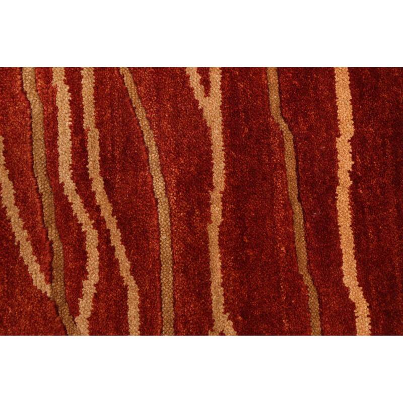 ECARPETGALLERY Hand-knotted Peshawar Ziegler Dark Copper Wool Rug - 5'2 x 7'2