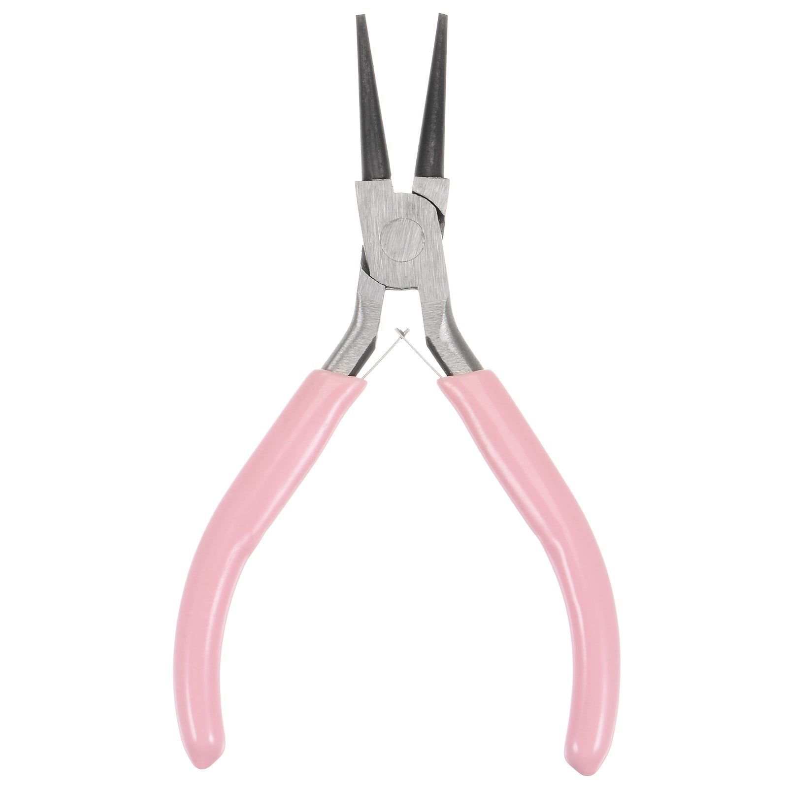Mini Needle Nose Pliers 4.5 Mini Flat Jaw Precision Plier with Pink Handle