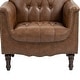preview thumbnail 12 of 69, Tufted Vegan Leather Accent Chair Upholstered Armchair