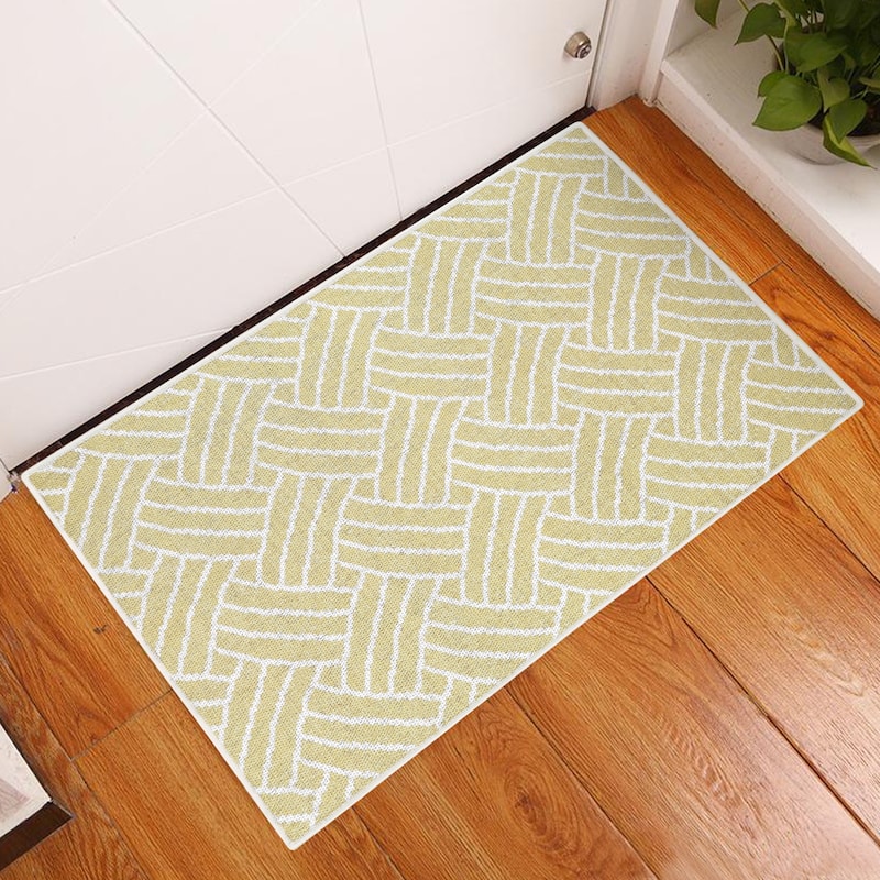Sussexhome Heavy Duty Ultra Thin Non Slip Washable Cotton Indoor Rug - 2' x 3'