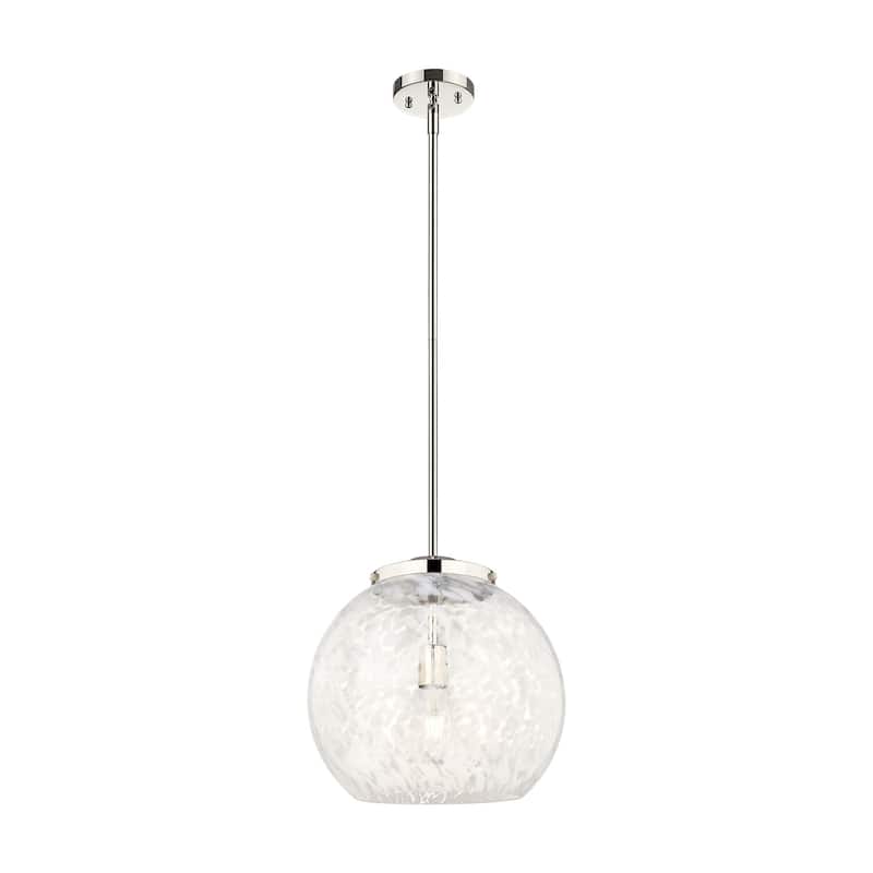 Innovations Lighting 221-1S-17-14 White Mouchette Pendant White