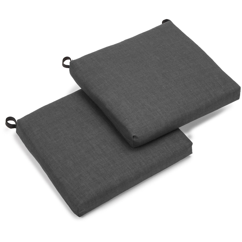 20-inch by 19-inch Outdoor Chair Cushions (Set of 2) - 20 x 19 - Cool Gray
