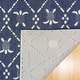 preview thumbnail 5 of 4, Reyn Spooner Kona Coast Royal Honu Navy Blue Sea Turtle Flatweave Indoor/ Outdoor Area Rug