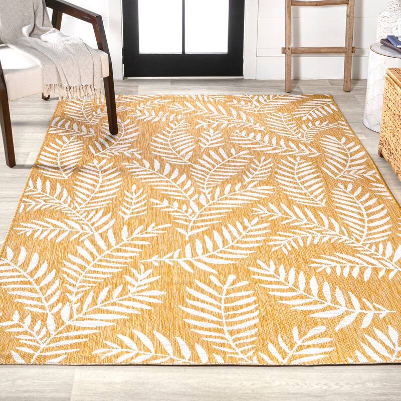 JONATHAN Y Galon Palm Frond Indoor/Outdoor Area Rug