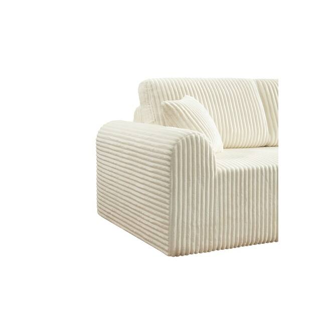 109" Cloud Sectional Sofa with Chaise, No Assembly Required