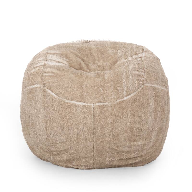 5 Foot Rounded Faux Fur Bean Bag