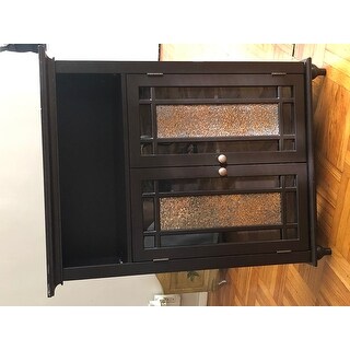 Jezzebel Double-door 3-shelf Floor Cabinet by Elegant Home Fashions