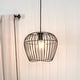 preview thumbnail 1 of 7, Hunter Redding Matte Black 1 Light Pendant - Industrial, Modern & Contemporary - Kitchen, Dining Room, Entryway, Laundry Room Matte Black