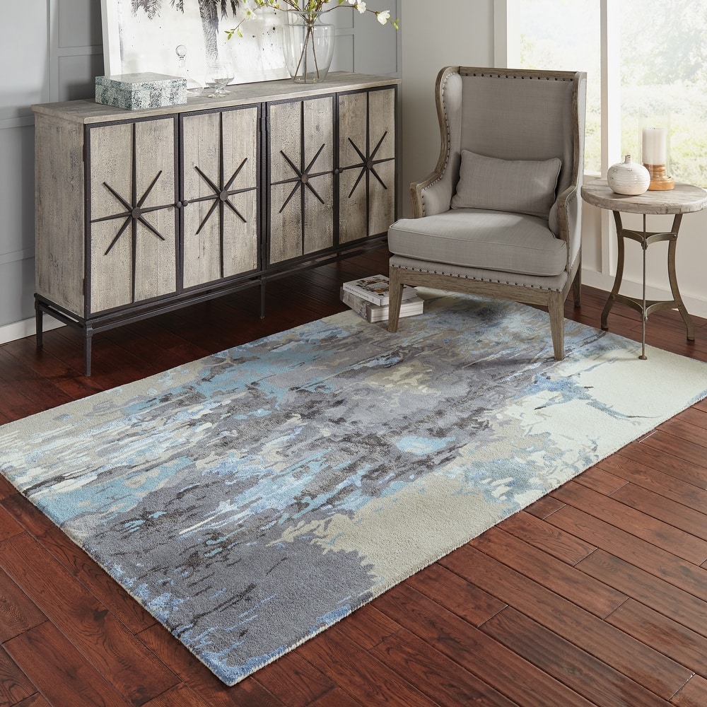 Style Haven Rogue Glacial Abstract Area Rug