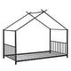 preview thumbnail 4 of 25, Metal House Platform Bed