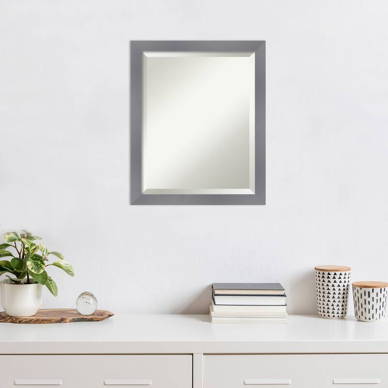 Edwin Beveled Wood Framed Wall Mirror