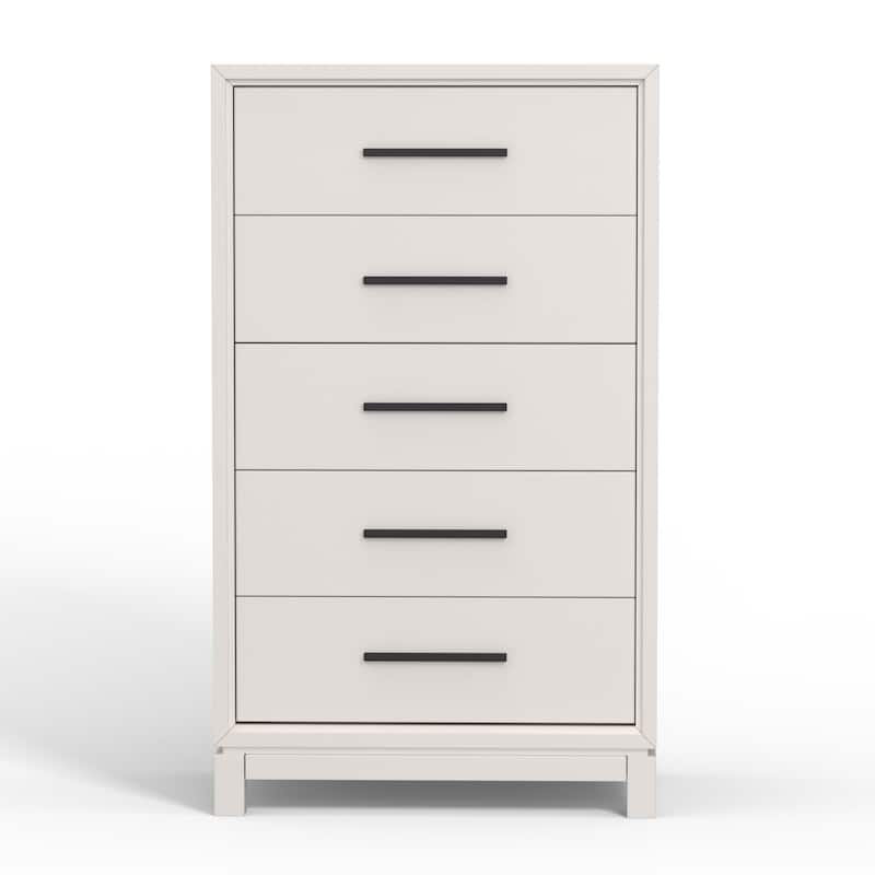 Origins by Alpine Nova 5 Drawer Chest - Chalk White