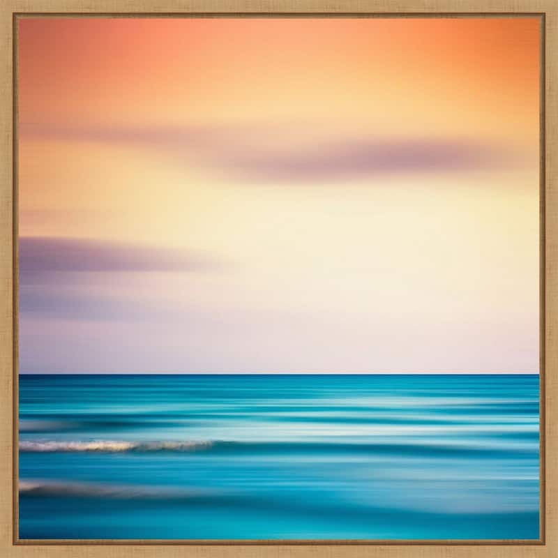 Sunset Shimmer by Dirk Wustenhagen Framed Canvas Wall Art Print - Sylvie Maple