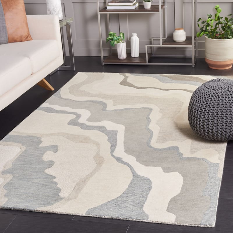 SAFAVIEH Handmade Rodeo Drive Noelia Mid-Century Modern Wool Rug