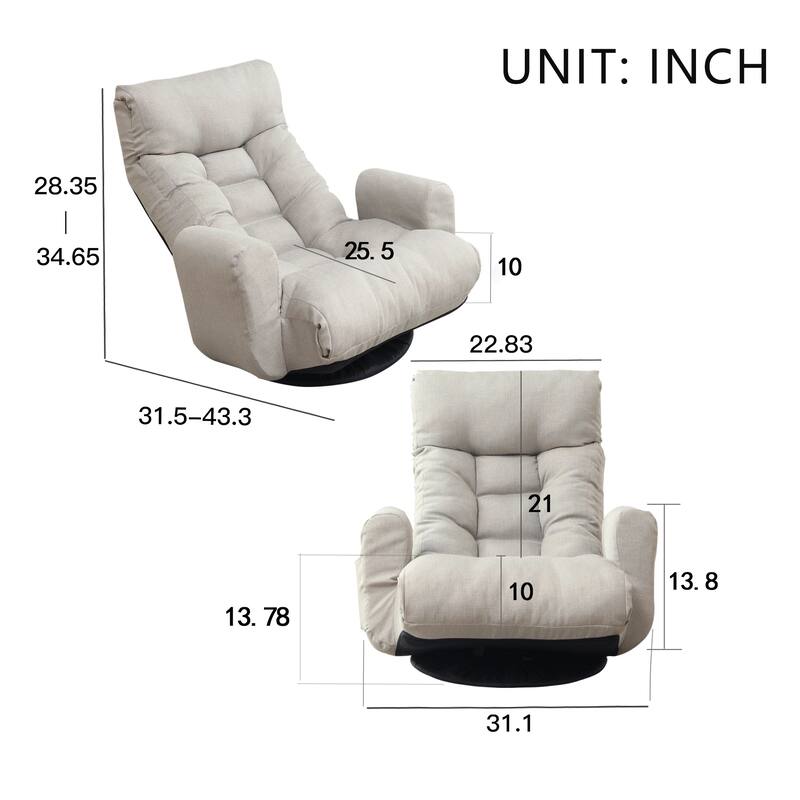 Modern Bean Bag Chairs with Armrest