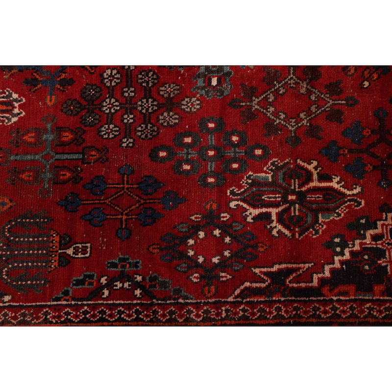 ECARPETGALLERY Hand-knotted Kayseri Vintage Red Wool Rug - 6'11 x 10'4