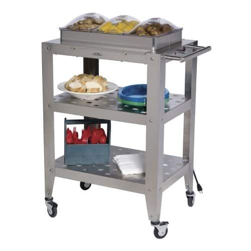 BroilKing Professional Standard Size Warming Cart w/ 3 1/3 size pans