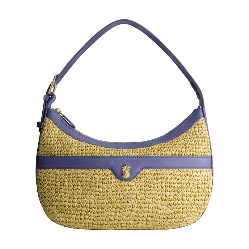 Tommy Bahama Soft Straw Zip-Top Hobo