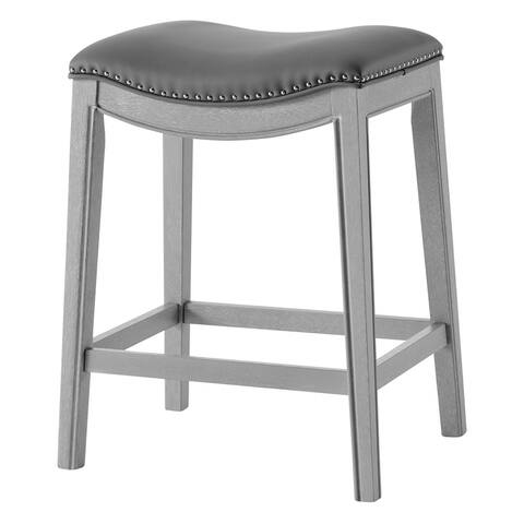 Grover Faux Leather Upholstered Counter Stool