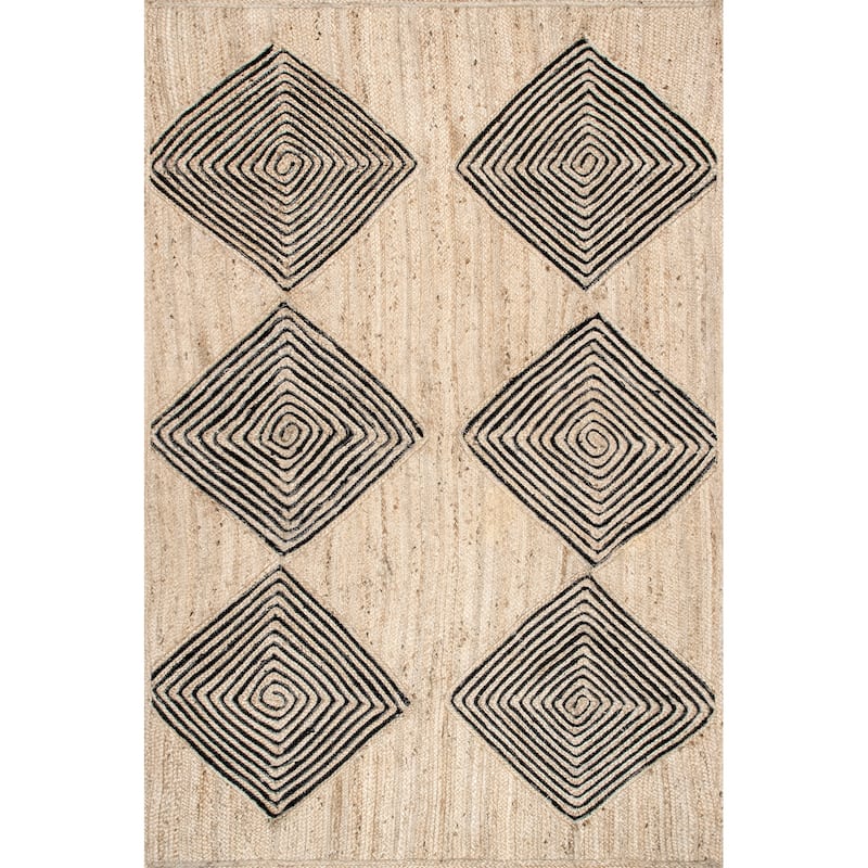 Axel Diamond Jute Area Rug