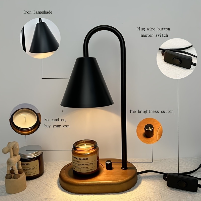 Melting Wax Lamp Candle Warmer Lamp Adjustable Brightness
