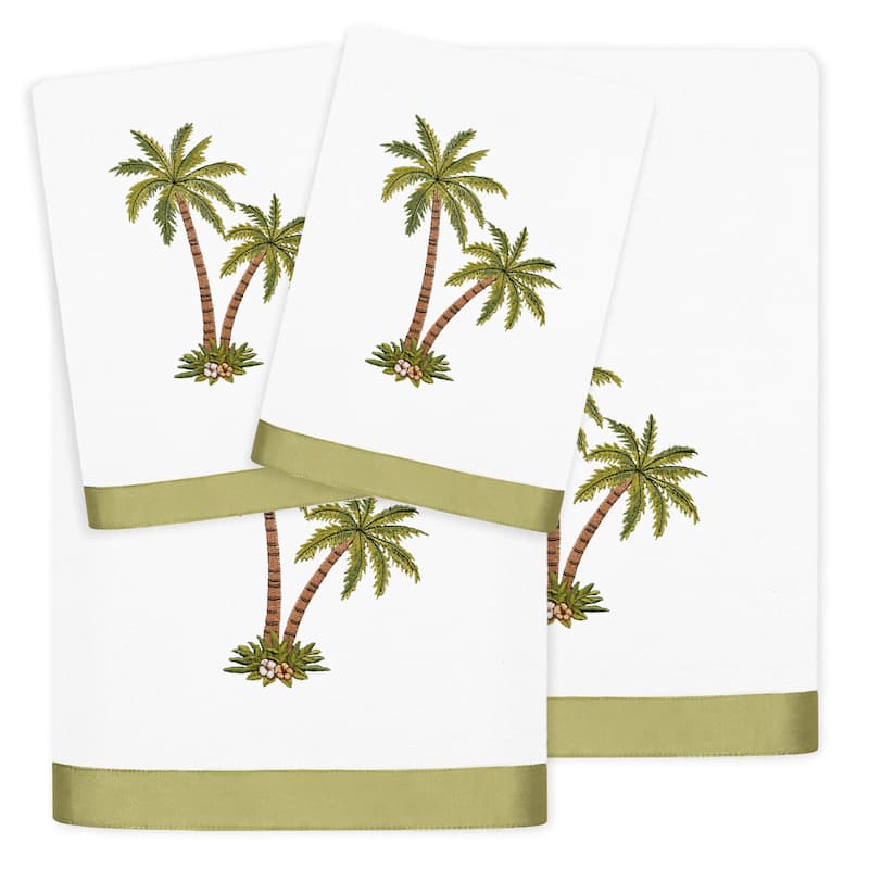 Authentic Hotel and Spa Turkish Cotton Palmera 4 PC Towel Set - White