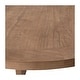 preview thumbnail 15 of 39, Landon Round Reclaimed Pine Natural Finish Dining Table with Cross Base