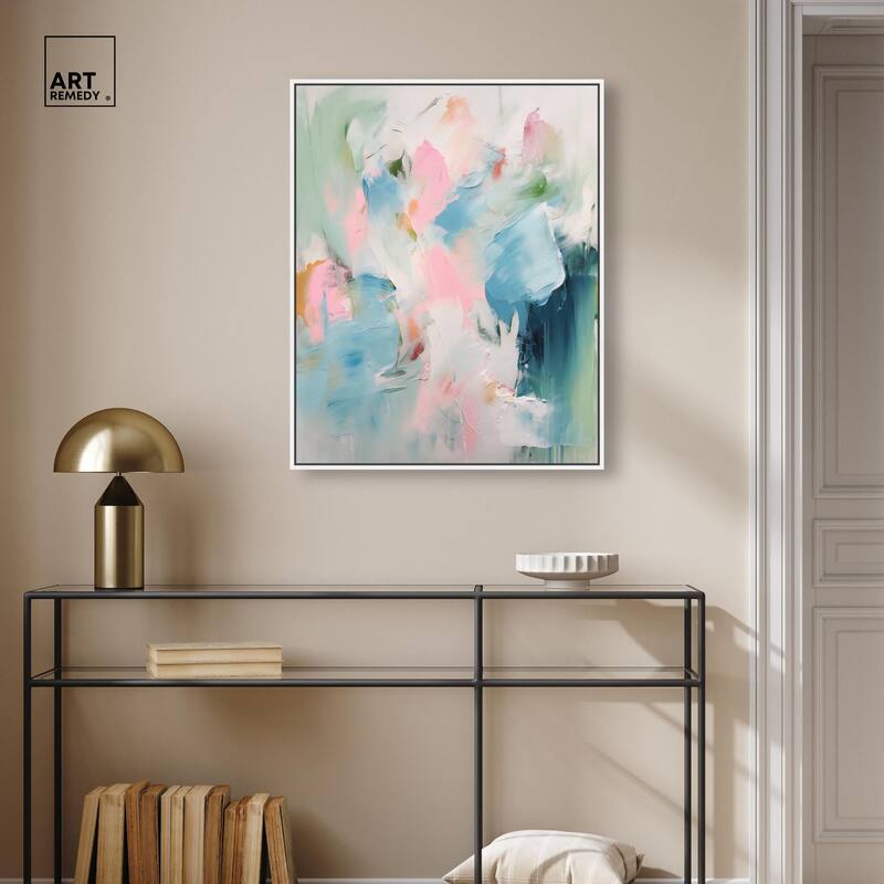 Neon Breeze I Canvas by Art Remedy