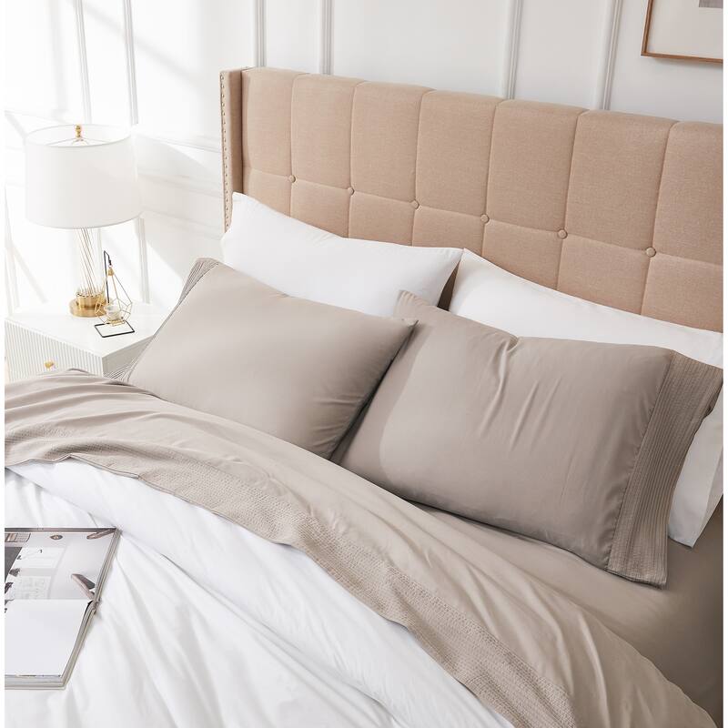 Vilano 21-inch Extra Deep Pocket 4-Piece Bed Sheet Set with Pleated Hem