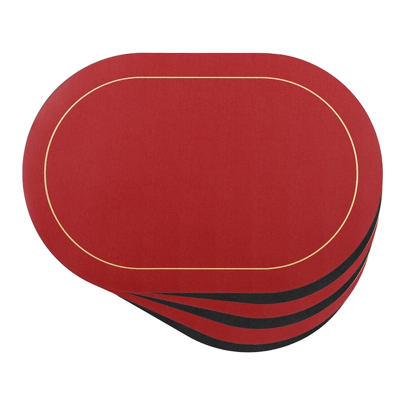 Set of 6 Faux Leather Placemats for Kitchen, Washable Table Placemats - 18*12in