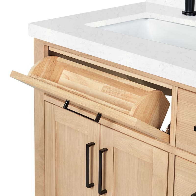 Ariel T036SLCQRVO Hepburn 36" Free Standing Single Basin Vanity Set