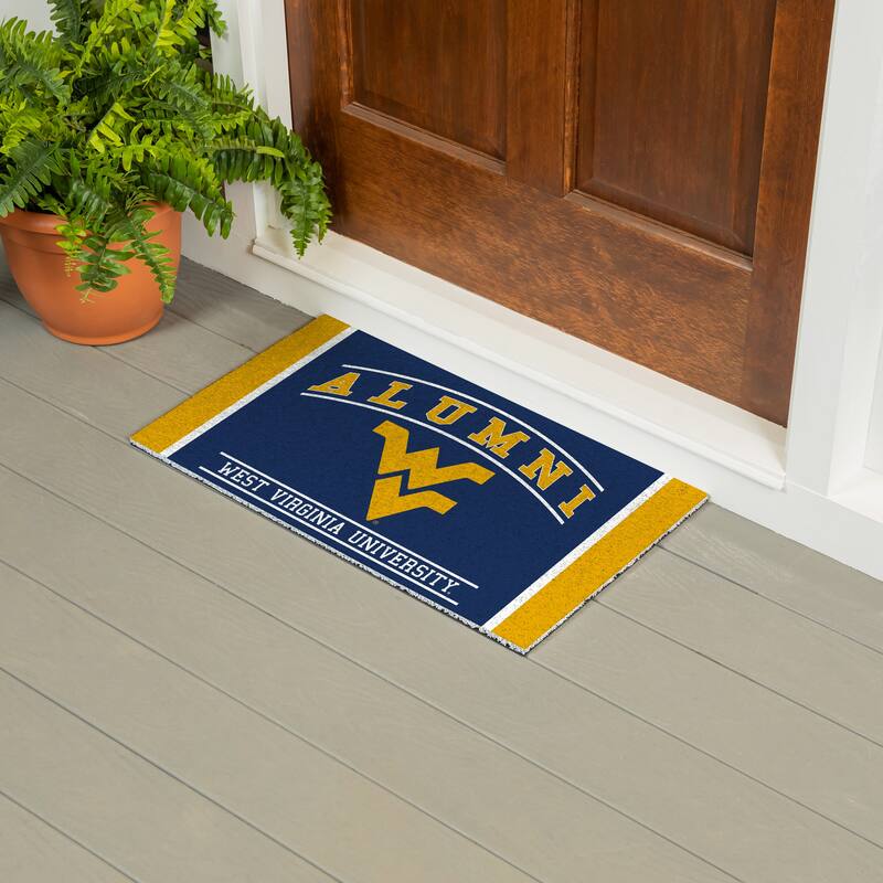28 in. x 16 in. West Virginia University Alumni Full Color PVC Door Mat
