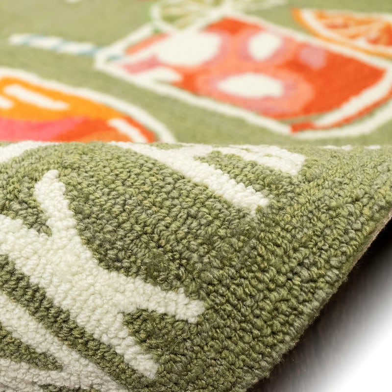 Liora Manne Frontporch Happy Drinks Indoor/Outdoor Rug